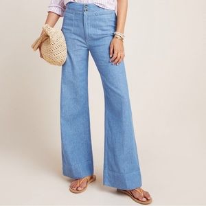 Pilcro (Anthropologie) High-Rise Wide Leg Jean